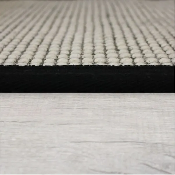Textured Dot Border Bobble Stair Runner