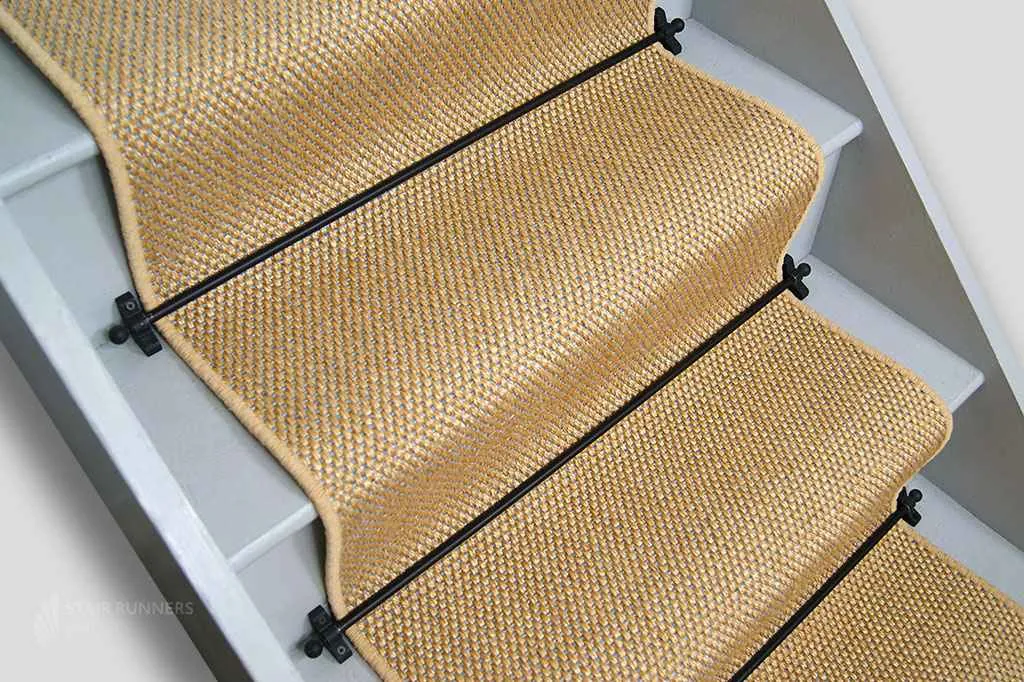Natural Mini Basketweave Sisal Stair Runner