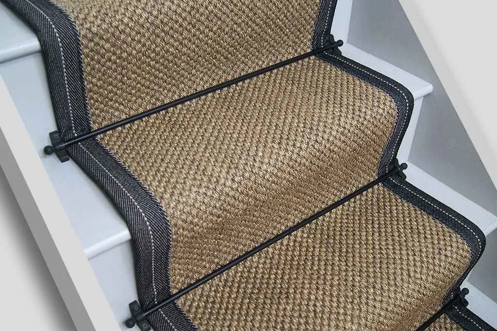 Oriental Pewter Sisal Stair Runner